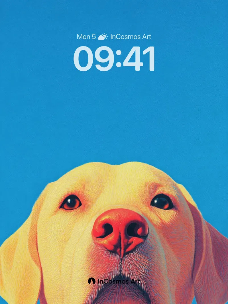 Sunlit Gaze Wallpaper with Sky-Blue Depth wallpaper for iPhone, iPad & Mac