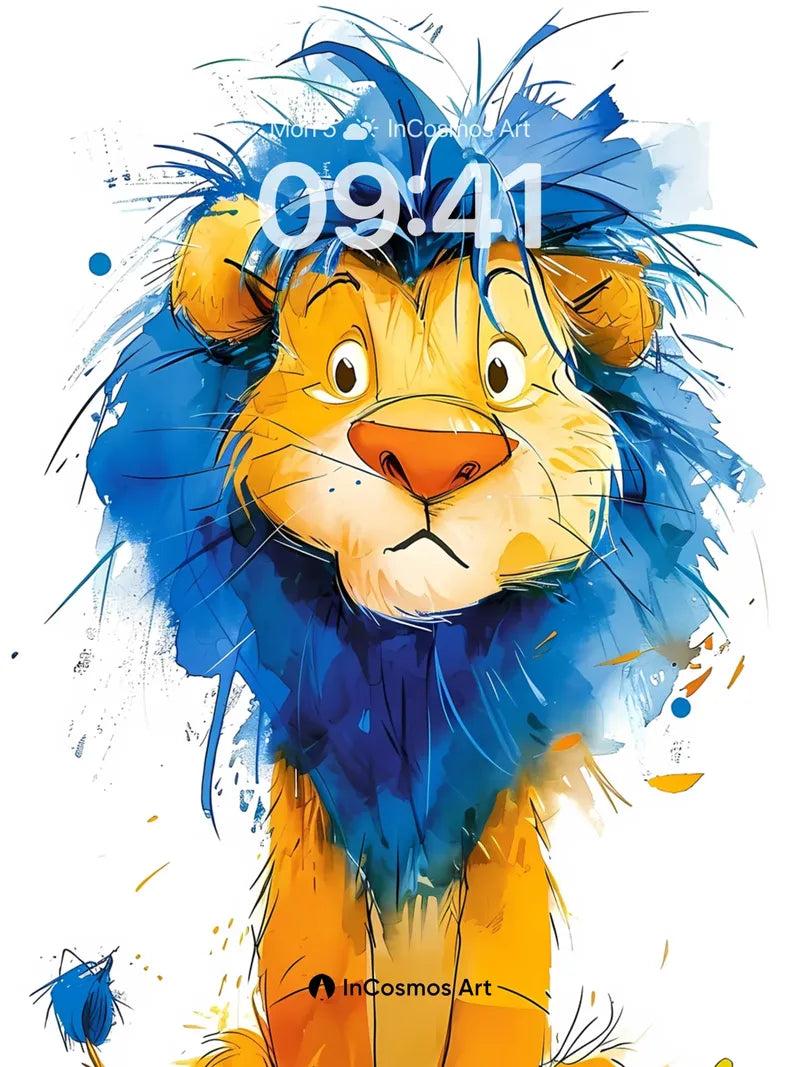 Whimsical Blue Mane Wallpaper with Playful Spirit wallpaper for iPhone, iPad & Mac