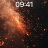 Ember Storm Wallpaper with Cosmic Drift wallpaper for iPhone, iPad & Mac