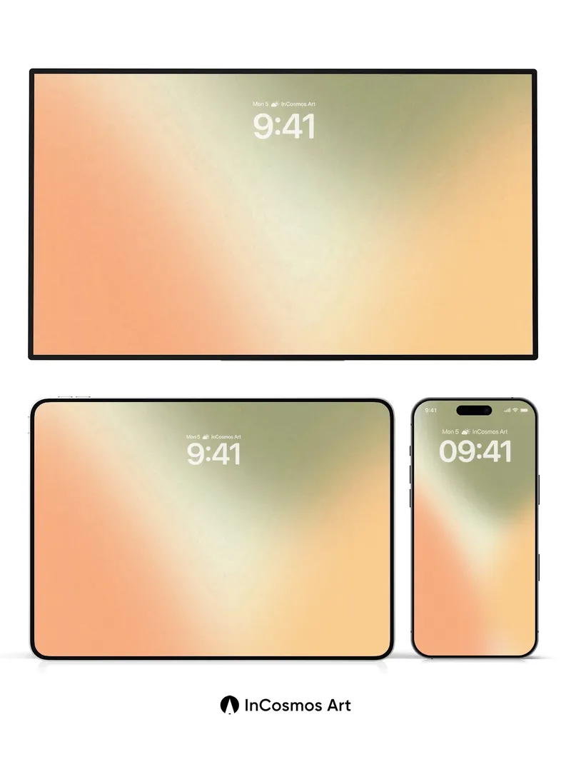 Soft Hush Gradient Wallpaper with Dreamy Blur