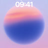 Serene Horizon Wallpaper with Gradient Sphere wallpaper for iPhone, iPad & Mac