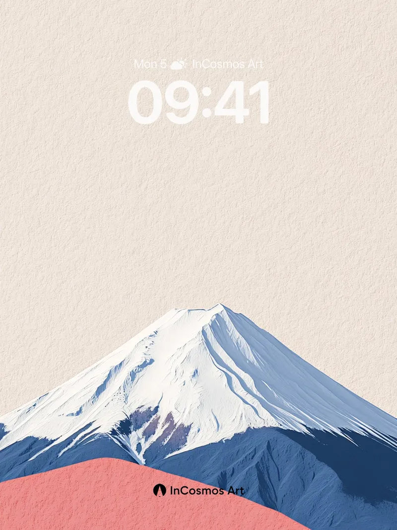 Serenity Summit Wallpaper with Textured Peaks