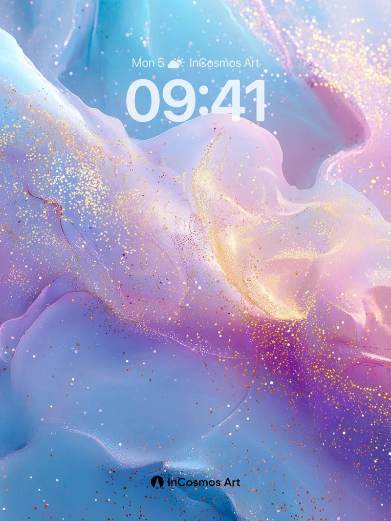 Luminous Drift Wallpaper with Cosmic Dust wallpaper for iPhone, iPad & Mac