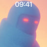 Frostbound Gaze Wallpaper with Glowing Eyes wallpaper for iPhone, iPad & Mac