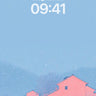 Winter Serenity Pink Cottage Wallpaper Background wallpaper for iPhone, iPad & Mac