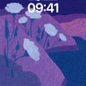 Luminous Bloom Wallpaper with Whispering Lines wallpaper for iPhone, iPad & Mac