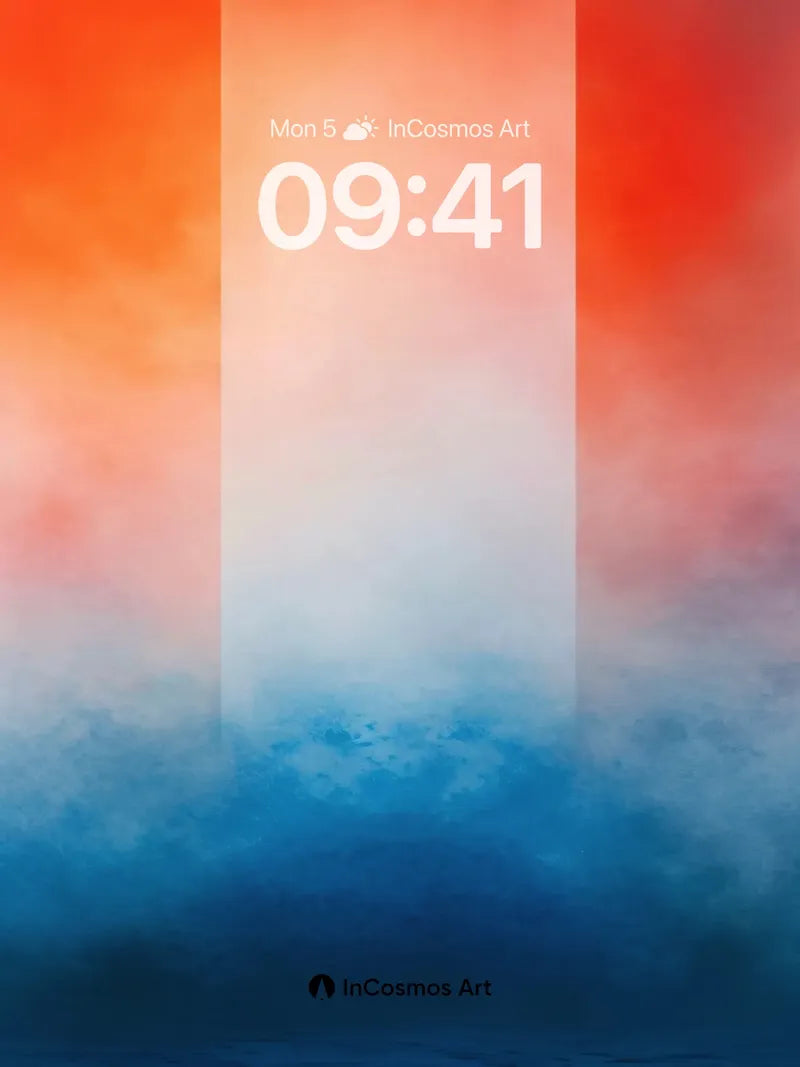 Crimson Veil Wallpaper with Frost Breath