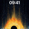 Cosmic Ember Wallpaper with Starfall Veil wallpaper for iPhone, iPad & Mac