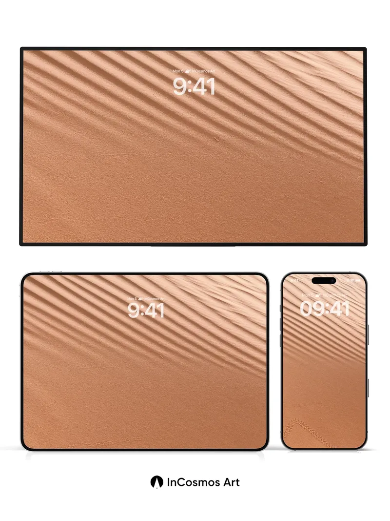 Sandy Hush Wallpaper with Whispering Ridges