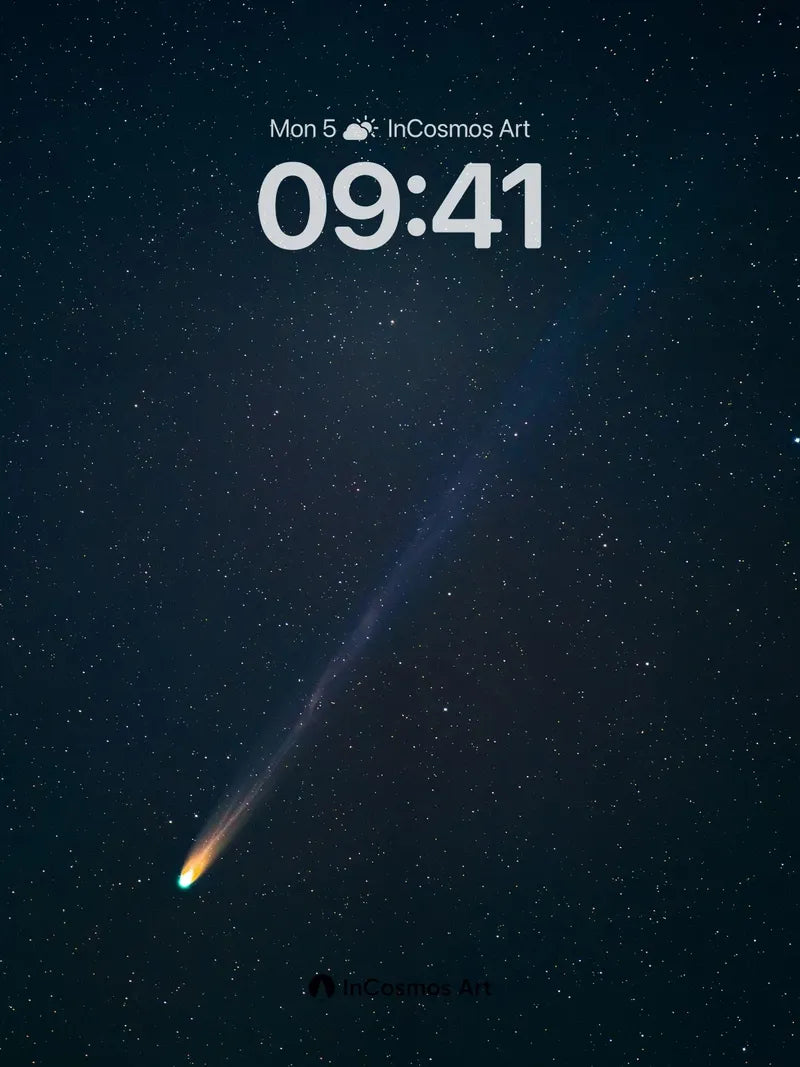 Cosmic Whisper Wallpaper with Stardust Trail wallpaper for iPhone, iPad & Mac