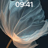 Luminous Veil Wallpaper with Ethereal Leaf wallpaper for iPhone, iPad & Mac