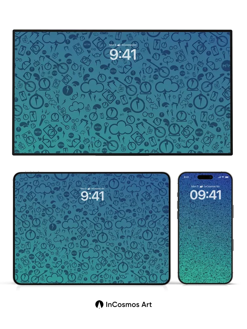 Electric Dream Wallpaper with Circuit Whispers