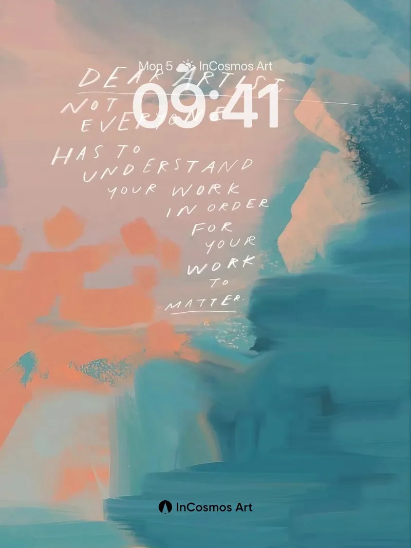 Whispering Canvas Wallpaper with Poetic Ink