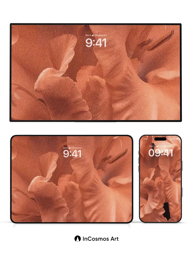 Velvet Petal Wallpaper with Soft Light Drift