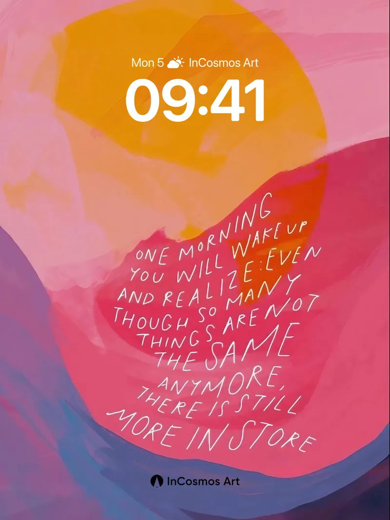 Crimson Echo Wallpaper with Whispering Words