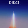 Cosmic Ascent Wallpaper with Fiery Trail wallpaper for iPhone, iPad & Mac