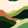 Serenity Ridge Wallpaper with Earth Tones wallpaper for iPhone, iPad & Mac