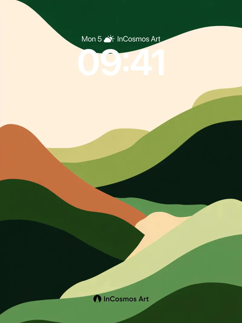 Serenity Ridge Wallpaper with Earth Tones