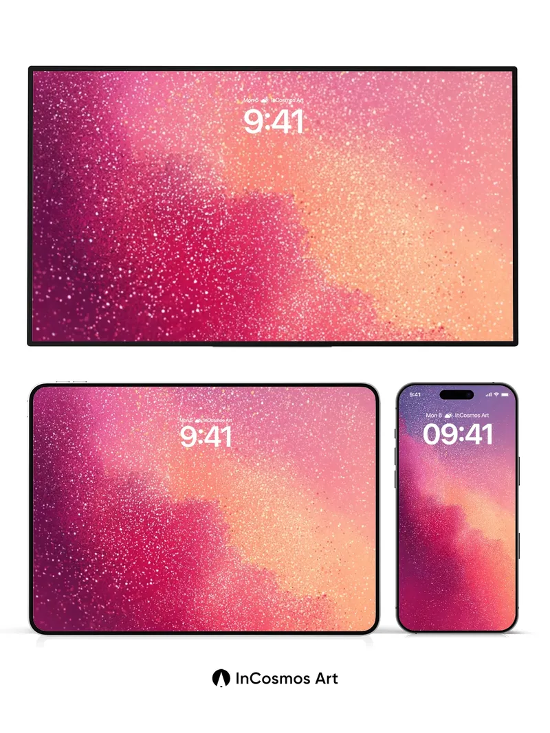 Cosmic Dust Wallpaper with Starlit Veils