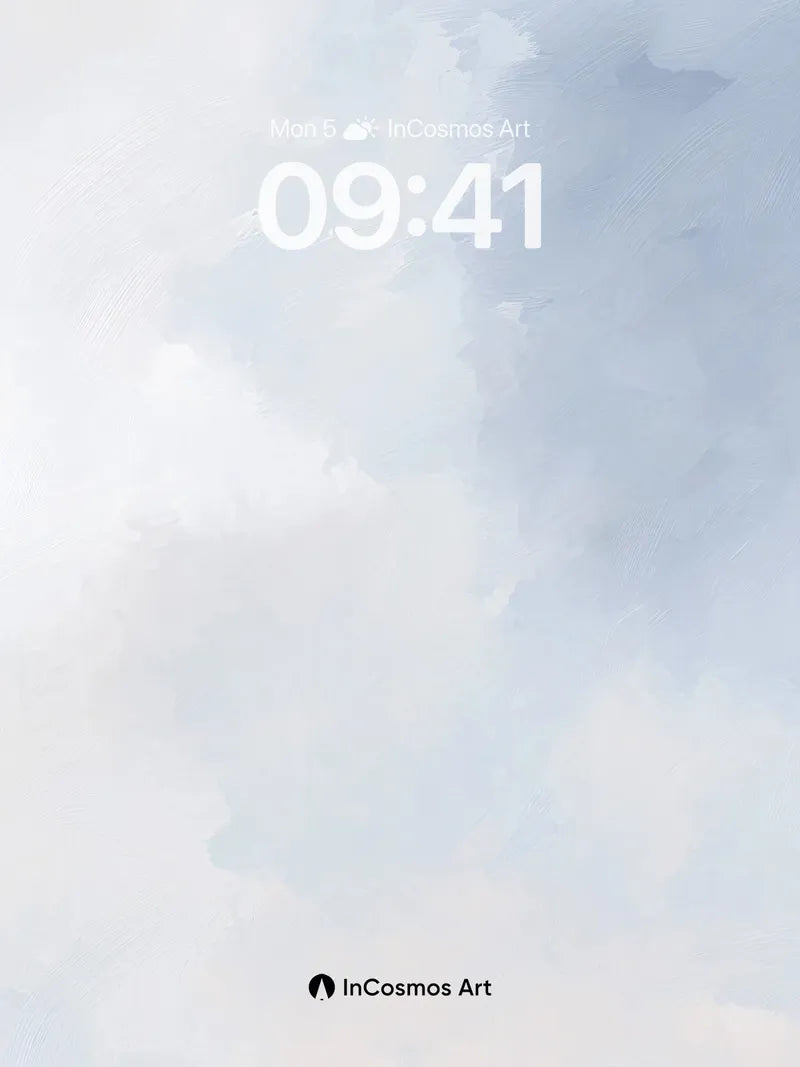 Serene Sky Gradient Wallpaper with Soft Haze