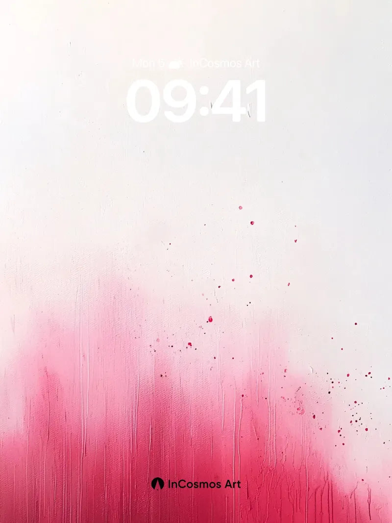 Bleeding Crimson Wallpaper with Whispering Streaks