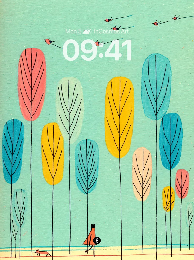 Whimsical Forest Serenity Wallpaper wallpaper for iPhone, iPad & Mac