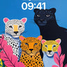 Jungle Reverie Wallpaper with Leopard Harmony wallpaper for iPhone, iPad & Mac