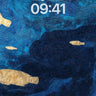 Luminous Depths Wallpaper with Golden Fish wallpaper for iPhone, iPad & Mac