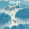 Silent Snowfall Wallpaper with Whispering Trees wallpaper for iPhone, iPad & Mac