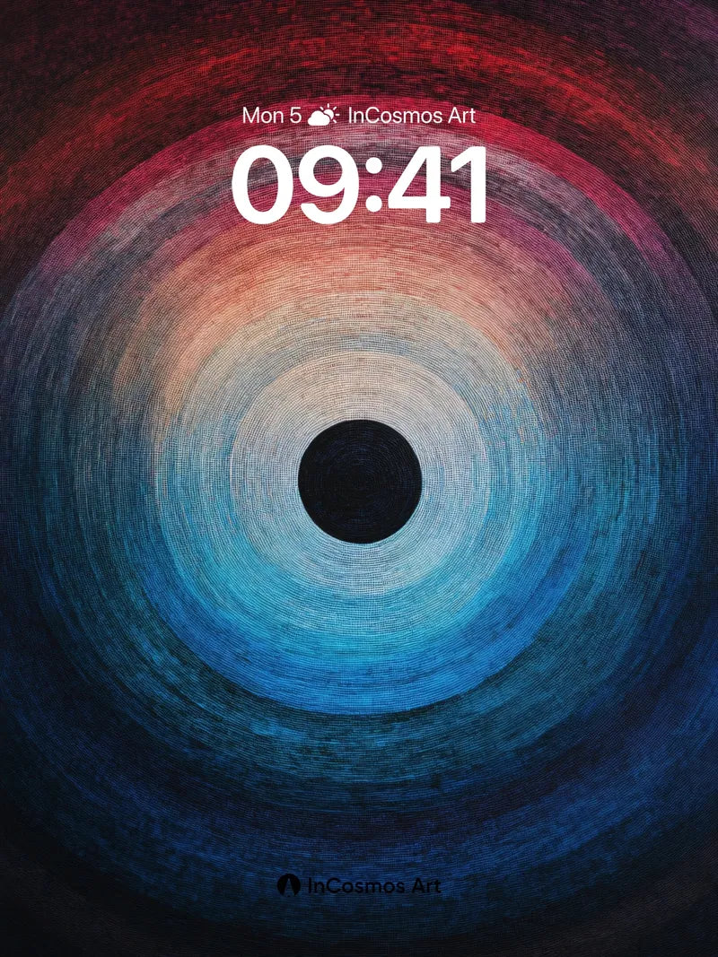 Cosmic Vortex Wallpaper with Deep Field Texture