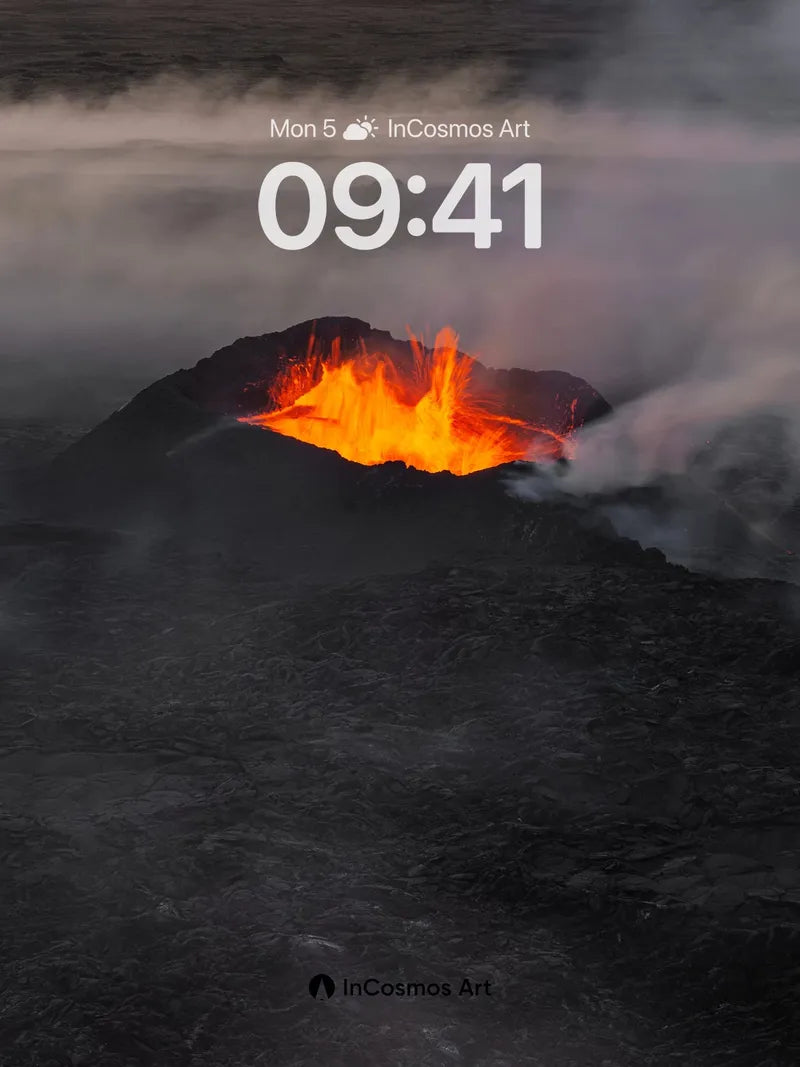 Fiery Ember Wallpaper with Volcanic Breath