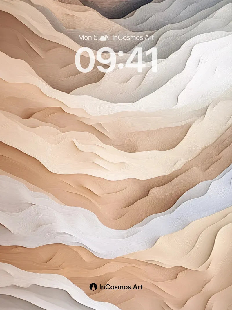 Serenity Dunes Wallpaper with Sandstone Flow