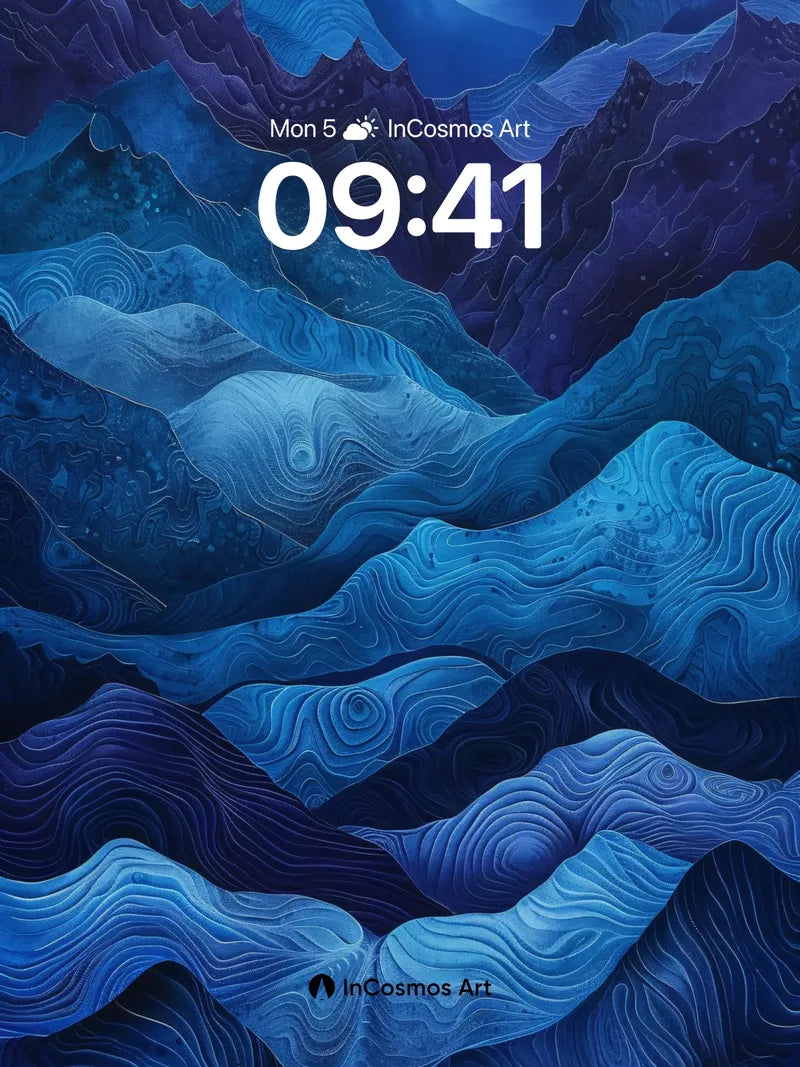 Velvet Abyss Wallpaper with Swirling Depths