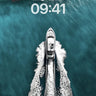 Cruising Serenity Wallpaper with Ocean Trails wallpaper for iPhone, iPad & Mac
