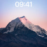 Crimson Dawn Wallpaper with Snow-Crowned Peaks wallpaper for iPhone, iPad & Mac