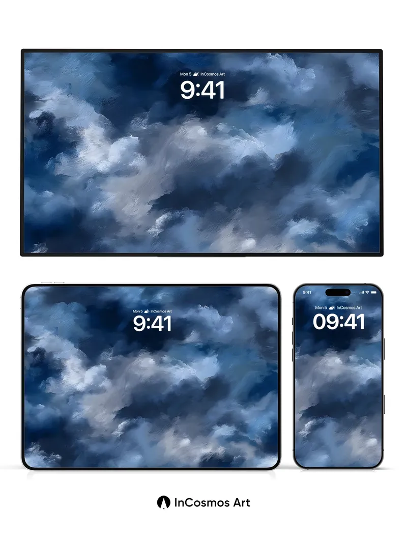 Storm Veil Wallpaper with Whispering Clouds