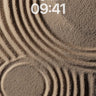 Serenity Sand Ripple Wallpaper with Zen Circles wallpaper for iPhone, iPad & Mac