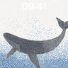 Whispering Depths Wallpaper with Dot-Weave Whale wallpaper for iPhone, iPad & Mac