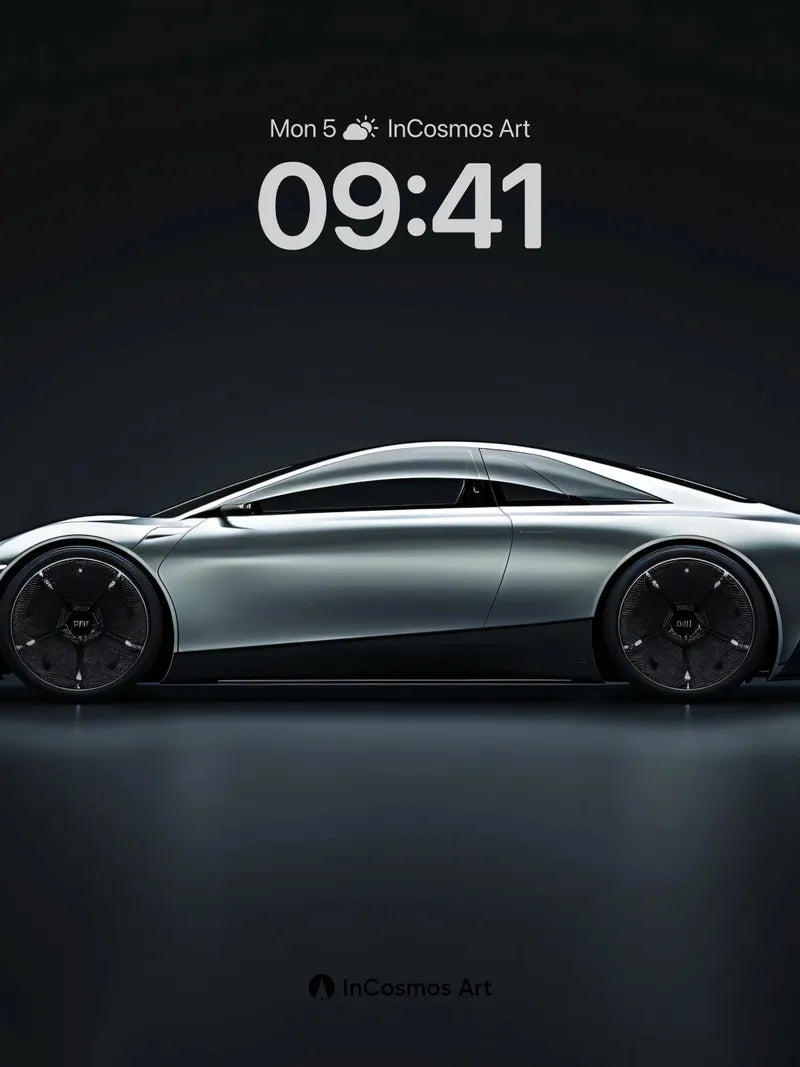 Silent Velocity Wallpaper with Liquid Metal Sheen