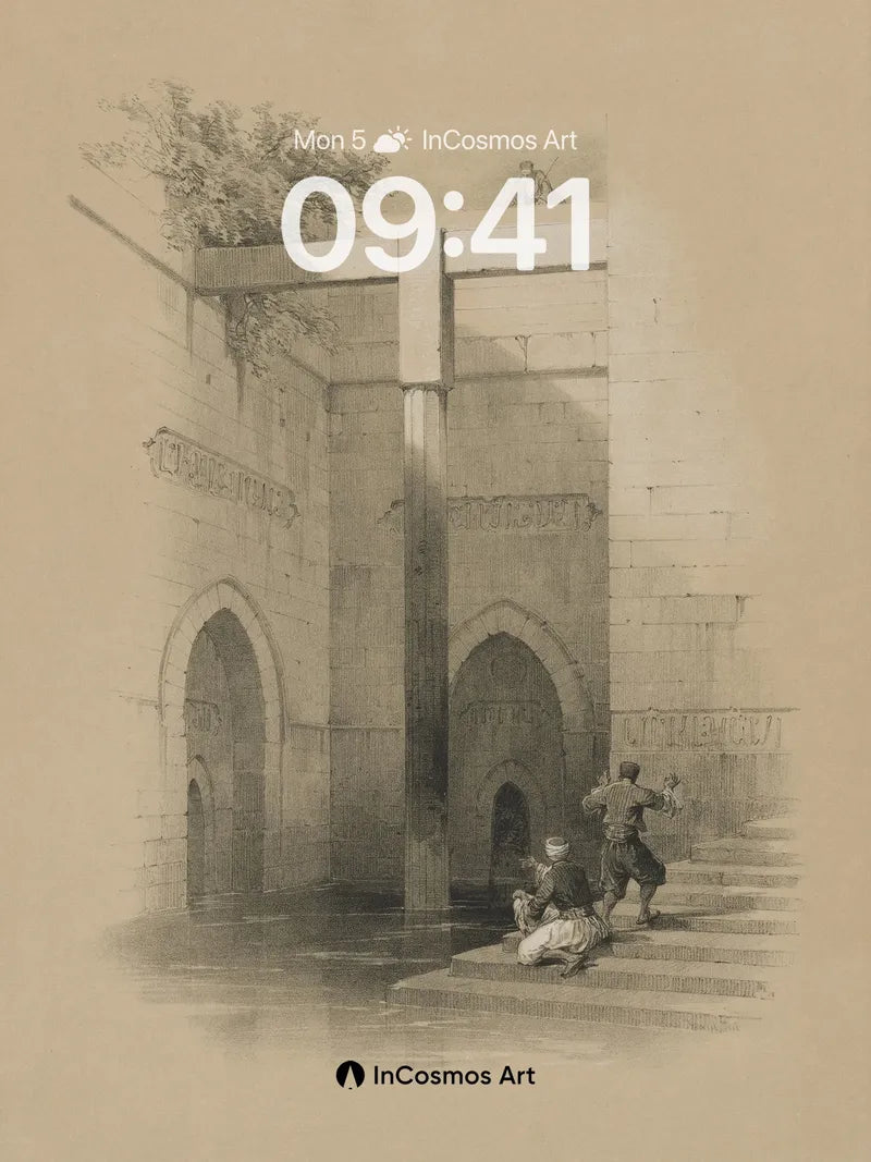 Whispering Stone Wallpaper with Ancient Steps