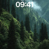Mist-veiled Forest Wallpaper with Whispering Pines wallpaper for iPhone, iPad & Mac
