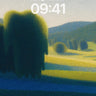 Serenity Meadow Wallpaper with Floating Light wallpaper for iPhone, iPad & Mac