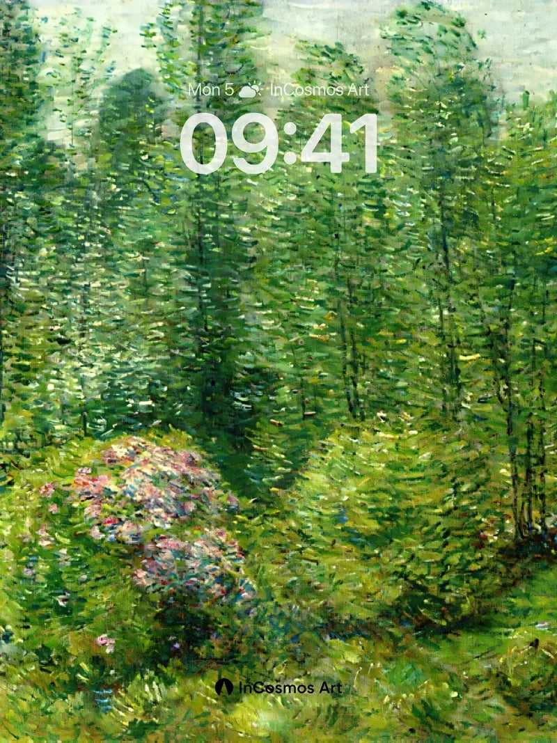 Sunlit Canopy Wallpaper with Whispering Greens