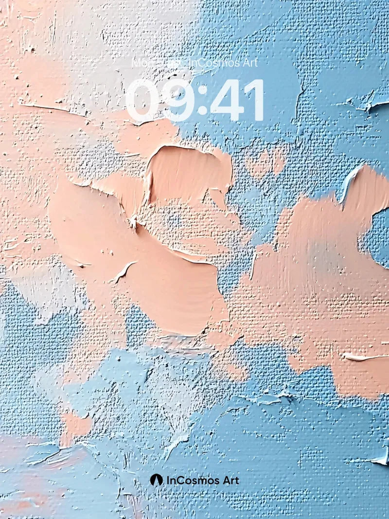 Soft Chalk Sky Wallpaper with Peeling Hues