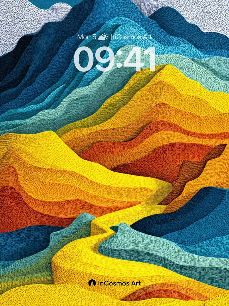 Serpentine Dunes Wallpaper with Textured Light