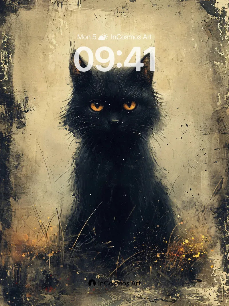 Mystic Gaze Wallpaper with Whispering Fur