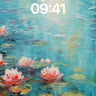 Luminous Waterlily Wallpaper with Monet's Touch wallpaper for iPhone, iPad & Mac