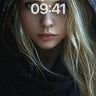 Stellar Veil Wallpaper with Golden Lacing wallpaper for iPhone, iPad & Mac