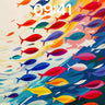 Rainbow Surge Wallpaper with Oceanic Pulse wallpaper for iPhone, iPad & Mac