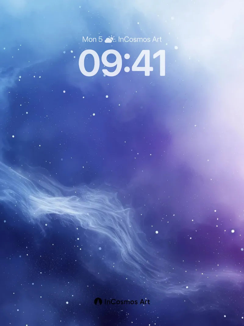 Cosmic Veil Wallpaper with Starlit Drift